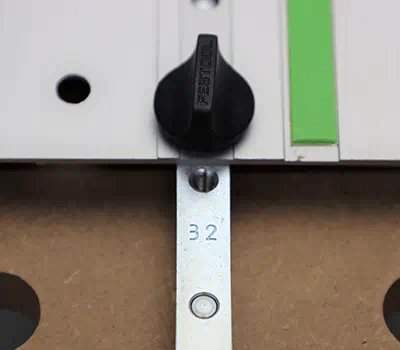 Drilling the series of holes