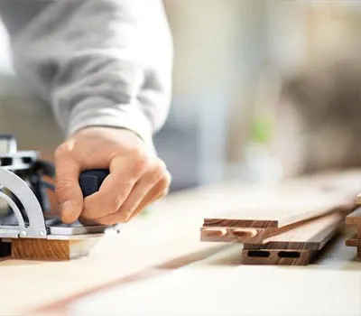 Medinio rėmo skersinio po sujungimo frezavimas