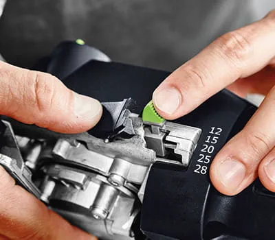 Frezavimo gylio nustatymas