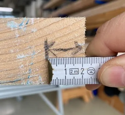 Pjovimo gylio ribotuvo nustatymas