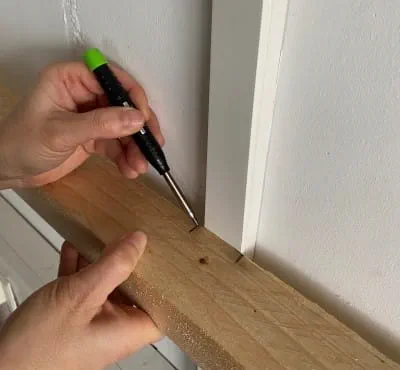 Griovelio padėties pažymėjimas