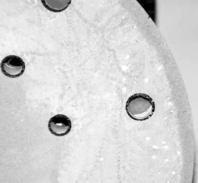 Šlifavimo medžiagos užsiteršimas