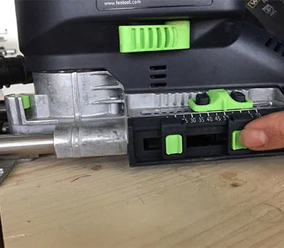 Frezavimo gylio nustatymas