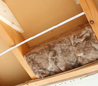 Messen der Breite des Gefaches