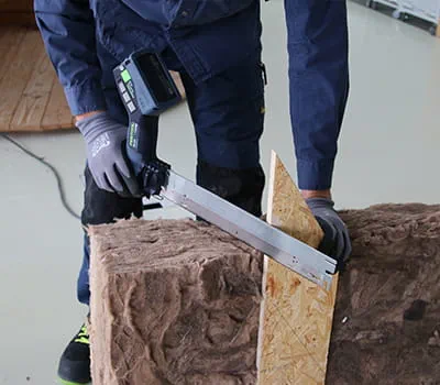 Nuožulnaus pjūvio atlikimas