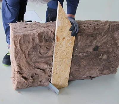 Nuožulnaus pjūvio atlikimas