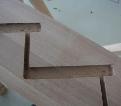 Galutinai išfrezuota šoninė sienelė