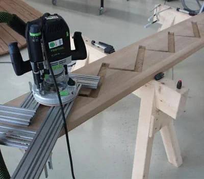 Pasiruošimas laiptasijų frezavimui