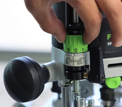 Frezavimo gylio nustatymas