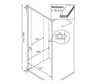 Skylių eilių gręžimas