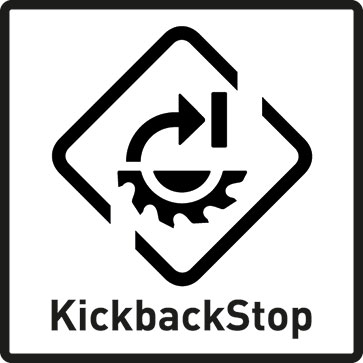 „KickbackStop“ funkcijos piktograma