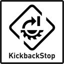 „KickbackStop“ funkcijos piktograma