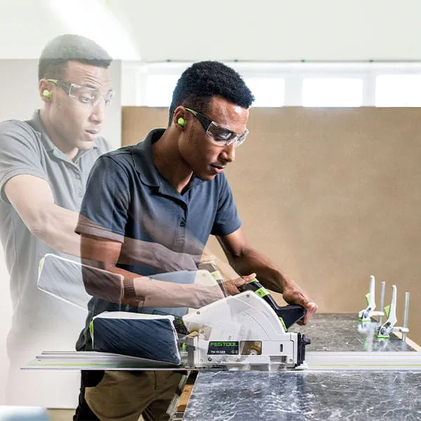 "Festool" kūrėjai Matthias Kübeler ir Andreas Sdrzallek