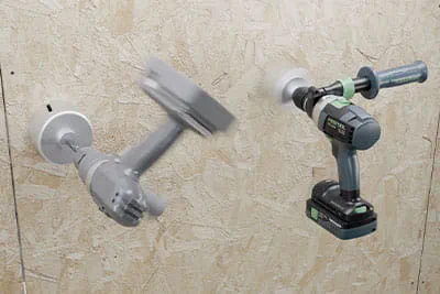 „SawStop“ technologija „Festool TKS 80“ stalinio diskinio pjūklo modelyje